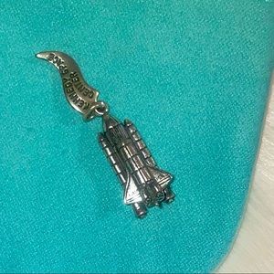 Vintage Kennedy Space Center Charm Rocket Astronaut Spaceship Space Jewelry Gift